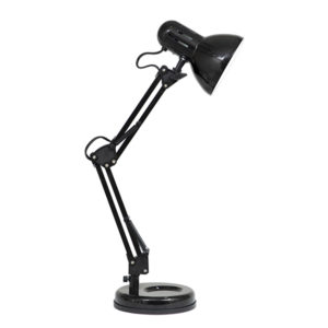 Luca 1 Light Black Desk Lamp