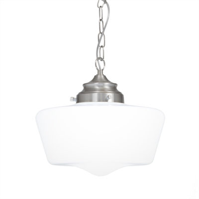 Mickelfield 1 Light Satin Silver Bathroom Ceiling Light