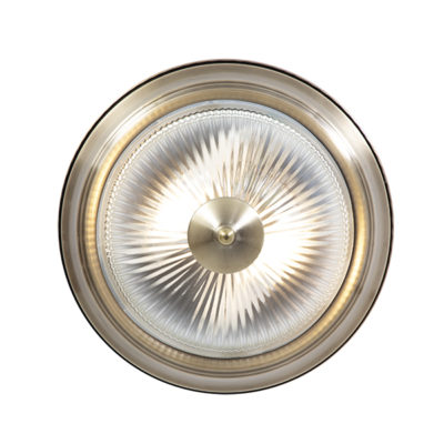 Victorian 2 Light Antique Brass Bathroom Ceiling Light