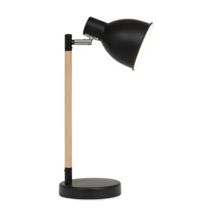 Thomas 1 Light Black Desk Lamp