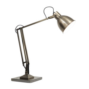 Harvey 1 Light Antique Brass Desk Lamp