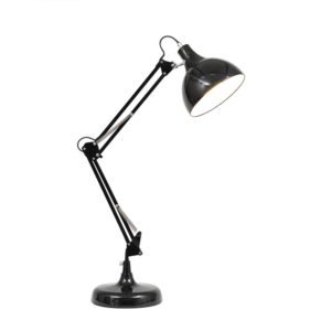 Freddy 1 Light Black Desk Lamp