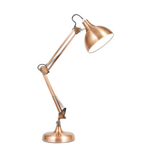 Freddy 1 Light Copper Desk Lamp