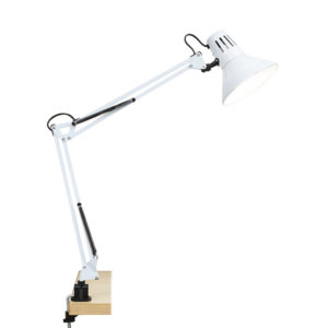 Mickey 1 Light White Desk Lamp