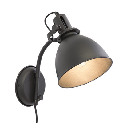 Maboneng 1 Light Black Wall Light