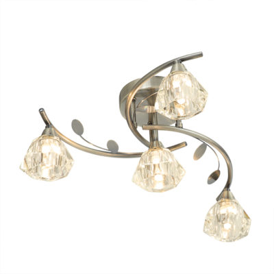 Sierra 4 Light Antique Brass Ceiling Light