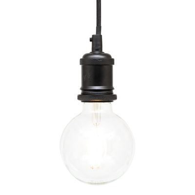 Antico 1 Light Black Pendant Light