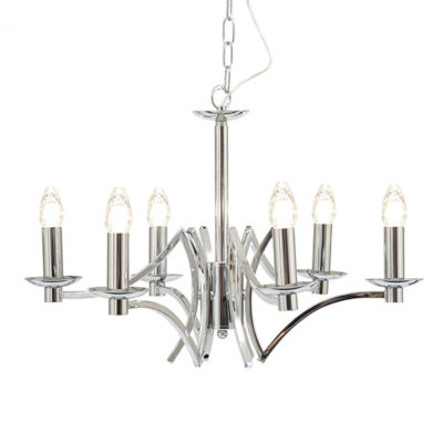 Ascent 6 Light Chrome Chandelier