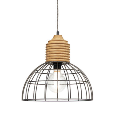 Amsterdam 1 Light Black Pendant Light