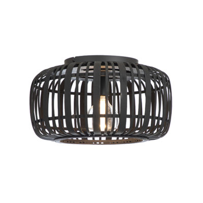 Napoli 1 Light Black Ceiling Light
