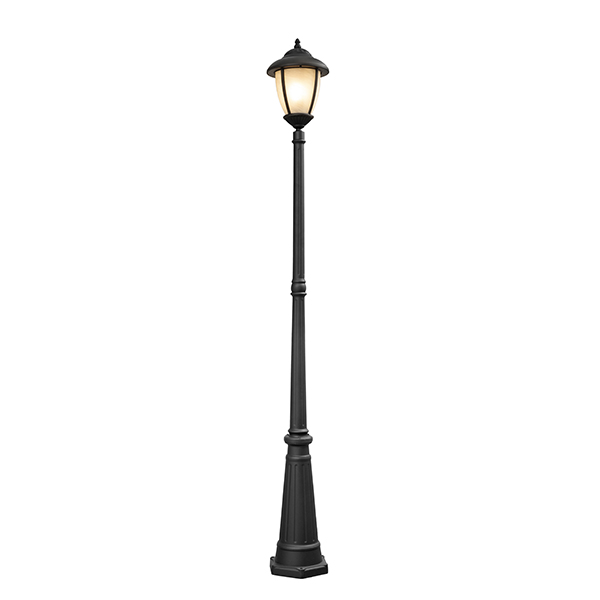 Belmont Black Outdoor Pole Light 