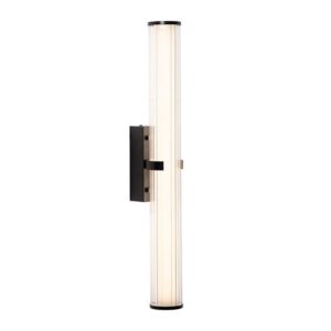 Saxon 1 Light Black Bathroom Wall Light – Led