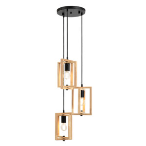 Halstead 3 Light Natural Pendant Light