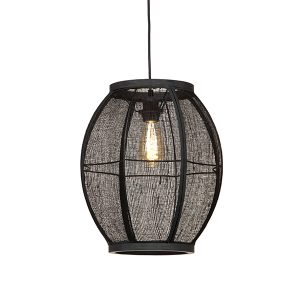 Chrys 1 Light Black Pendant Light