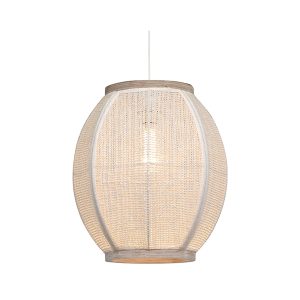 Chrys 1 Light Cream Pendant Light