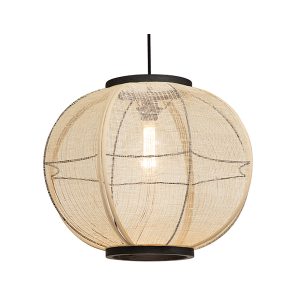 Chrys 1 Light Natural Pendant Light