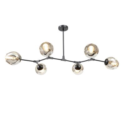 Molly 6 Light Smoked Ceiling Light