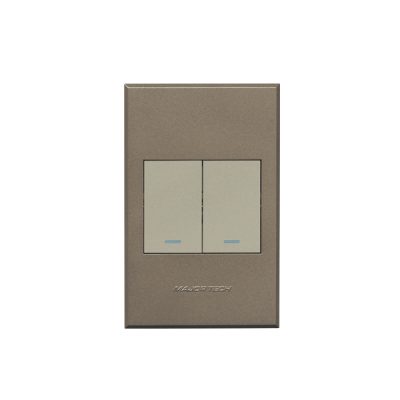 Veti 3 Bronze And Titanium 2 Lever Dim Press Excluding Dimmer