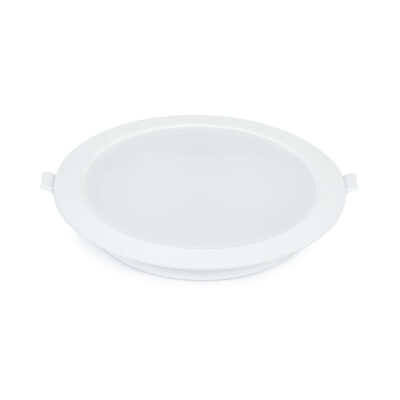 Round 18w Daylight White Recessed Ceiling Panel