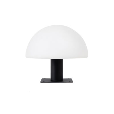 Sphere 300mm Black Outdoor Pedestal Light