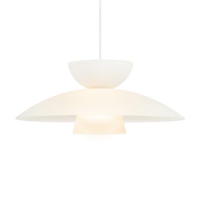 Kenya 1 Light White Pendant Light