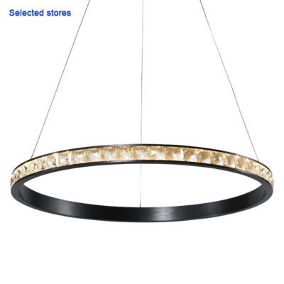 Kristal Led 1 Light Black Pendant Light