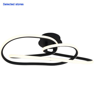 Koa Led 1 Light Black Ceiling Light