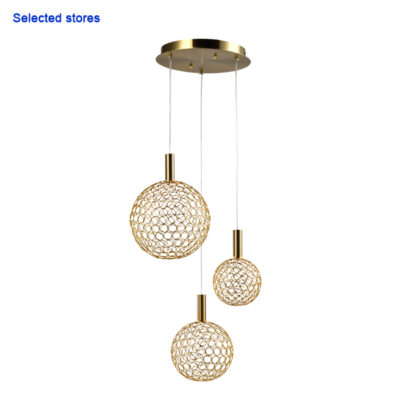 Karbonell Led 3 Light Gold Pendant Light