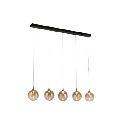 Aurum Led 5 Light Amber Pendant Light