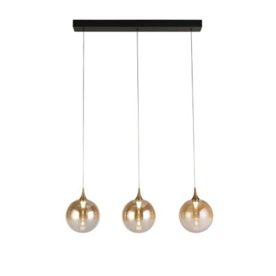 Aurum Led 3 Light Amber Pendant Light