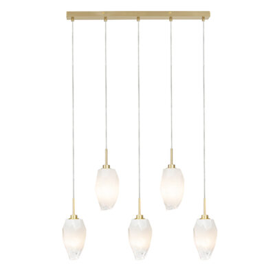 Sela 5 Light Satin Brass Pendant Light
