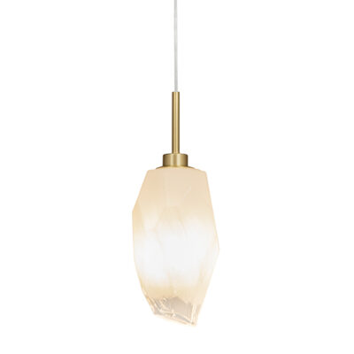 Sela 1 Light Satin Brass Pendant Light