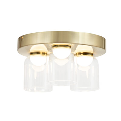 Riley 3 Light Satin Brass Ceiling Light