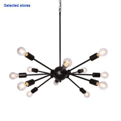 Laika 18 Light Black Pendant Light