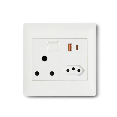 Lesco Apollo White Usb Wall Plug