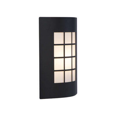 Lebo Black Outdoor Wall Light