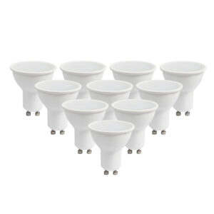 Gu10 Led 5w 10 Pack Daylight Globes