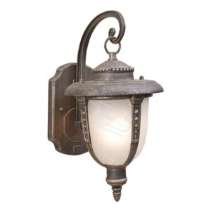 Transylvania Small Antique Gold Outdoor Wall Lantern