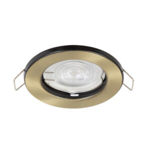 Basic Satin Brass Fixed Down Lighter With Lmp Holder And Bracket Excluding Globe