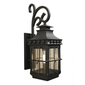 Toadbury Large Black Outdoor Wall Lantern