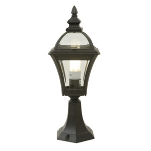 Oxford Black Outdoor Pedestal Lantern