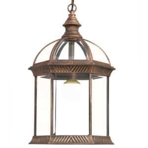 Mayfair Antique Gold Outdoor Hanging Lantern