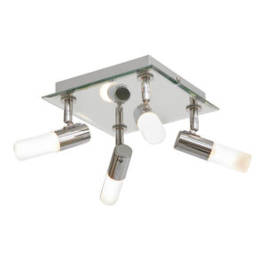 Milano 4 Light Chrome Bathroom Ceiling Light
