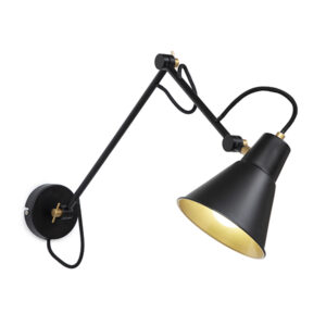 Primi 1 Light Black Wall Light
