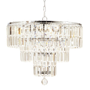 Empire 5 Light Clear Crystal Pendant Light