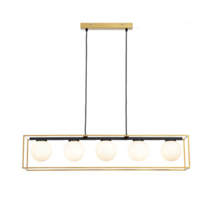 Luna 5 Light Gold Pendant Light