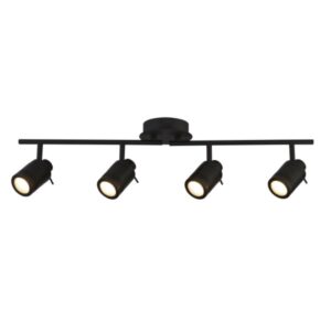 Saturn 4 Light Black Bathroom Ceiling Light