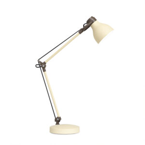 Monty 1 Light Ivory Desk Lamp