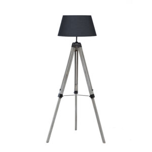 Tripod 1 Light Black & Grey Floor Lamp