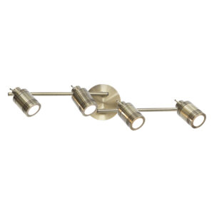 Saturn 4 Light Antique Brass Bathroom Ceiling Light